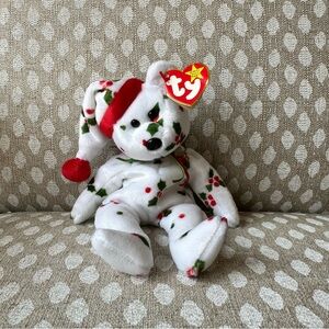 Ty 1998 Holiday Teddy Bear beanie baby.